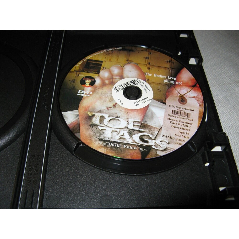 Toe Tags DVD Horror Darla Enlow, Marc Page, Larry Scott BRAIN DAMAGE FILMS - Picture 3 of 3